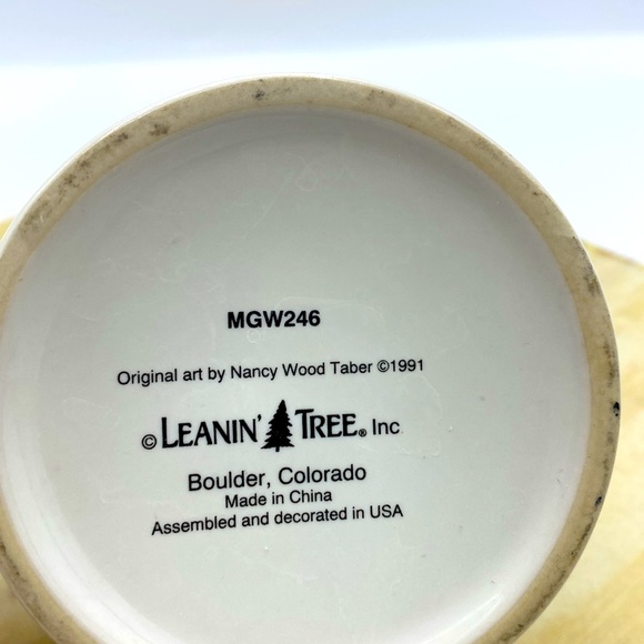 Leanin’ Tree Boulder Colorado Native American Wolf Mug By Nancy Wood Tabor - Picture 6 of 8